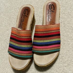 Sbicca Vintage Collection Rainbow Aztec 
Sandals